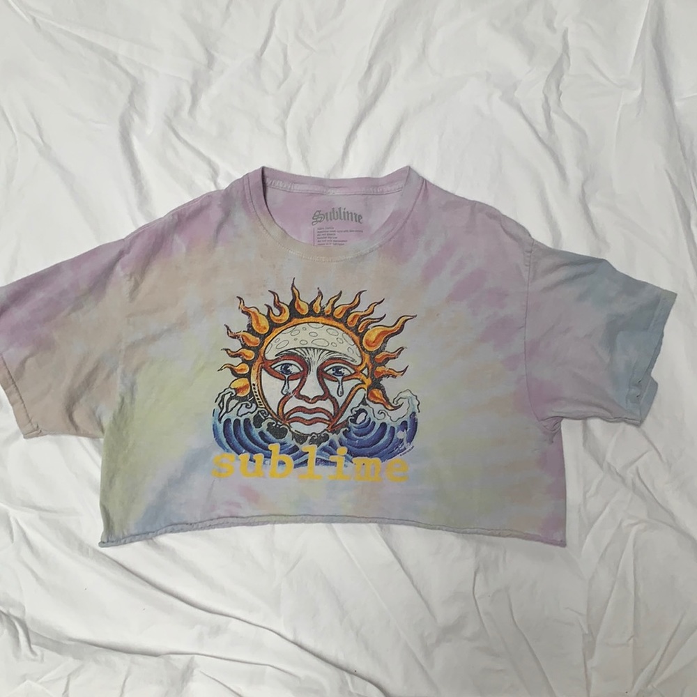 cropped band tee